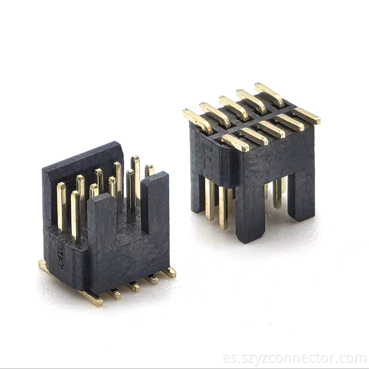 1.27mm Pitch Pin Header Connector With Fence LCP SMT H2.5mm 2*5P